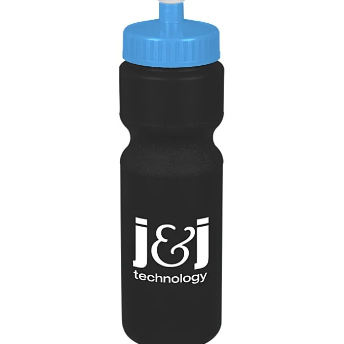 Sport Bottle with Push Pull Lid - 28 oz - Colors