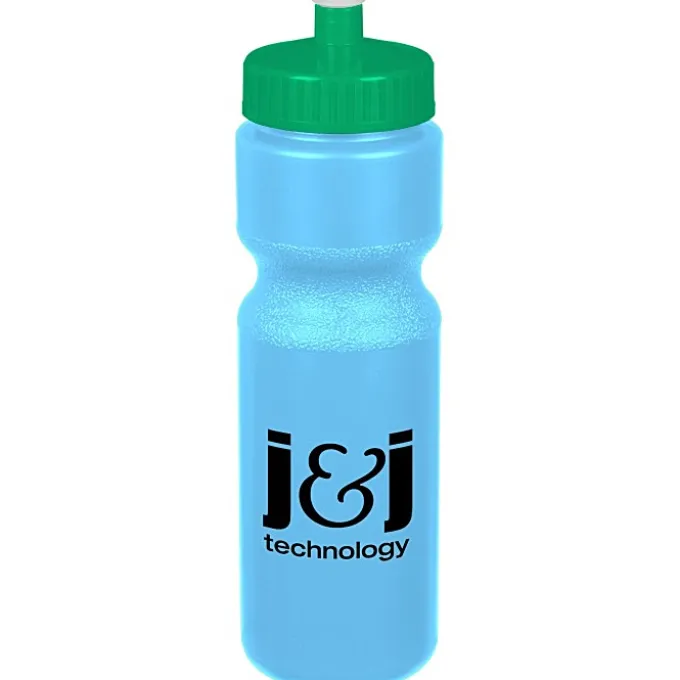 Sport Bottle with Push Pull Lid - 28 oz - Colors