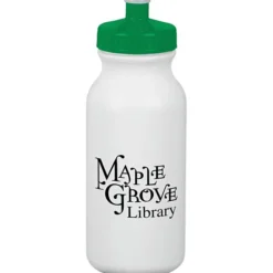 Sport Bottle with Push Pull Lid - 20 oz - White