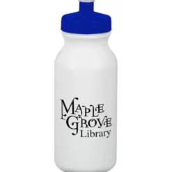 Sport Bottle with Push Pull Lid - 20 oz - White