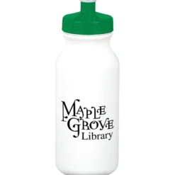 Sport Bottle with Push Pull Lid - 20 oz - White