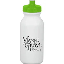 Sport Bottle with Push Pull Lid - 20 oz - White