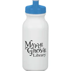 Sport Bottle with Push Pull Lid - 20 oz - White