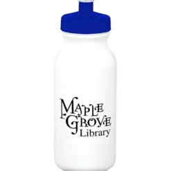 Sport Bottle with Push Pull Lid - 20 oz - White