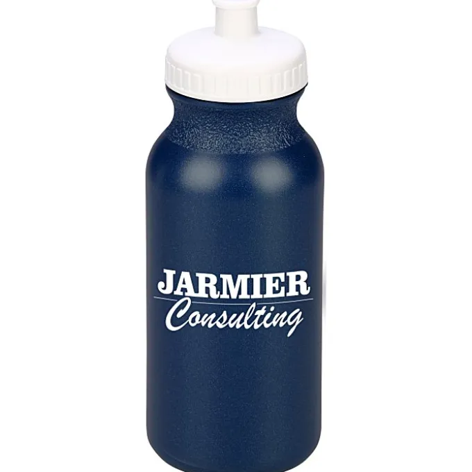 Sport Bottle with Push Pull Lid - 20 oz - Metallic