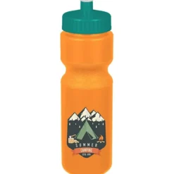 Sport Bottle with Push Pull Lid - 28 oz - Colors - Full Color