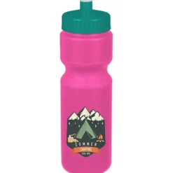 Sport Bottle with Push Pull Lid - 28 oz - Colors - Full Color