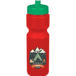 Sport Bottle with Push Pull Lid - 28 oz - Colors - Full Color