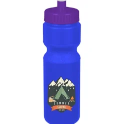 Sport Bottle with Push Pull Lid - 28 oz - Colors - Full Color