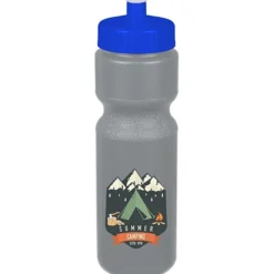 Sport Bottle with Push Pull Lid - 28 oz - Colors - Full Color
