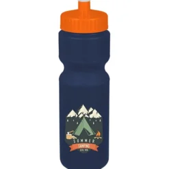 Sport Bottle with Push Pull Lid - 28 oz - Colors - Full Color