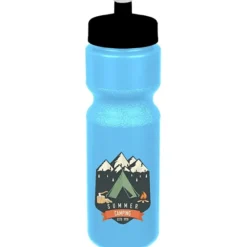 Sport Bottle with Push Pull Lid - 28 oz - Colors - Full Color