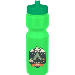 Sport Bottle with Push Pull Lid - 28 oz - Colors - Full Color