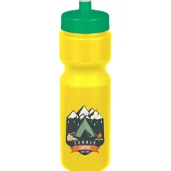 Sport Bottle with Push Pull Lid - 28 oz - Colors - Full Color