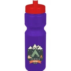 Sport Bottle with Push Pull Lid - 28 oz - Colors - Full Color