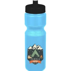 Sport Bottle with Push Pull Lid - 28 oz - Colors - Full Color