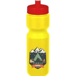 Sport Bottle with Push Pull Lid - 28 oz - Colors - Full Color