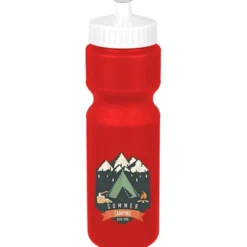 Sport Bottle with Push Pull Lid - 28 oz - Colors - Full Color
