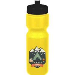 Sport Bottle with Push Pull Lid - 28 oz - Colors - Full Color