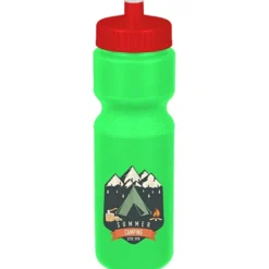 Sport Bottle with Push Pull Lid - 28 oz - Colors - Full Color