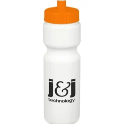 Sport Bottle with Push Pull Lid - 28 oz - White