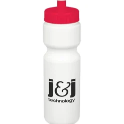 Sport Bottle with Push Pull Lid - 28 oz - White