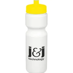 Sport Bottle with Push Pull Lid - 28 oz - White
