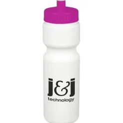 Sport Bottle with Push Pull Lid - 28 oz - White