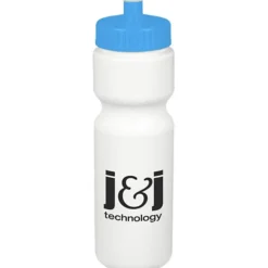 Sport Bottle with Push Pull Lid - 28 oz - White