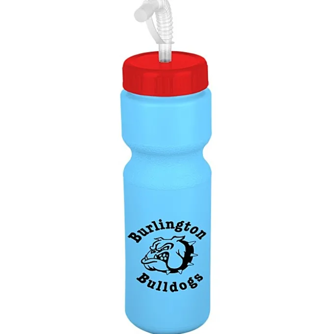 Sport Bottle with Straw Lid - 28 oz - Colors