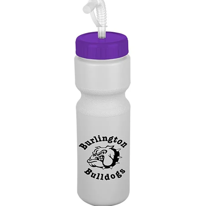 Sport Bottle with Straw Lid - 28 oz - Colors