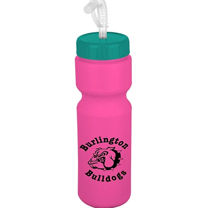 Sport Bottle with Straw Lid - 28 oz - Colors