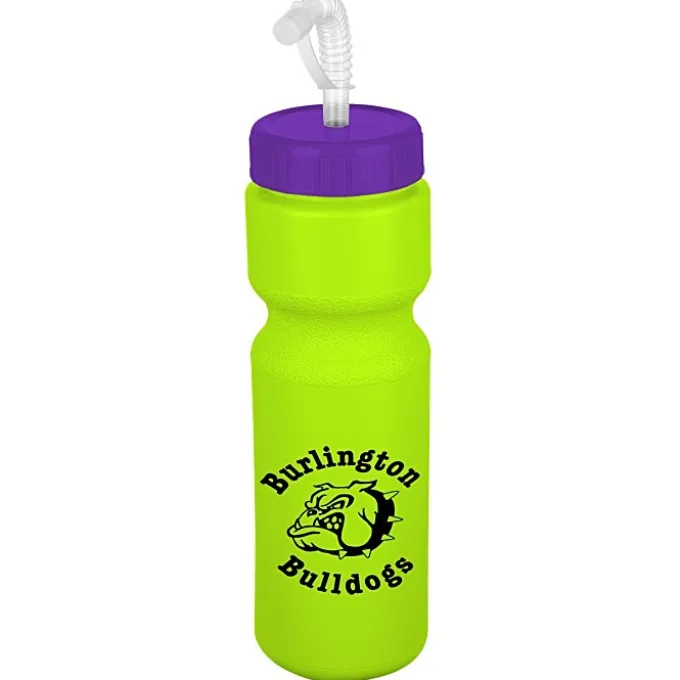Sport Bottle with Straw Lid - 28 oz - Colors