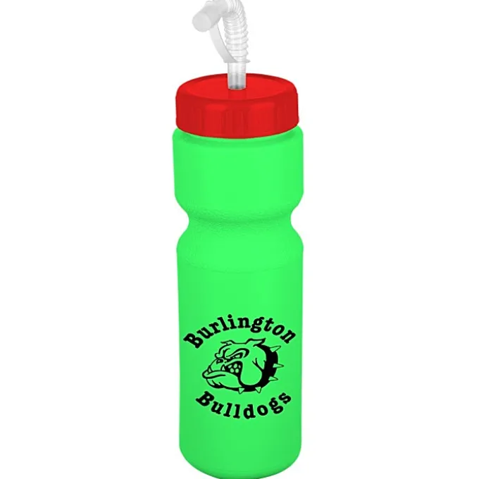 Sport Bottle with Straw Lid - 28 oz - Colors