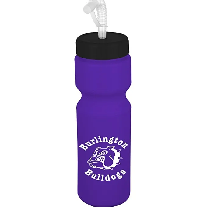 Sport Bottle with Straw Lid - 28 oz - Colors