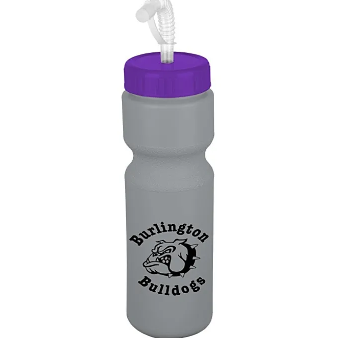 Sport Bottle with Straw Lid - 28 oz - Colors