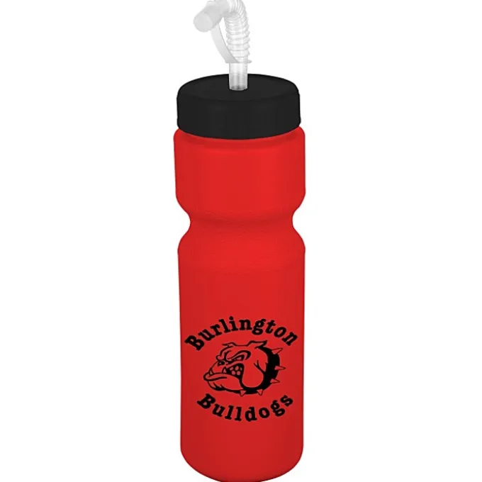 Sport Bottle with Straw Lid - 28 oz - Colors