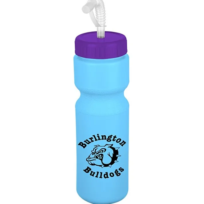 Sport Bottle with Straw Lid - 28 oz - Colors