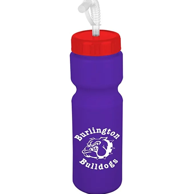 Sport Bottle with Straw Lid - 28 oz - Colors