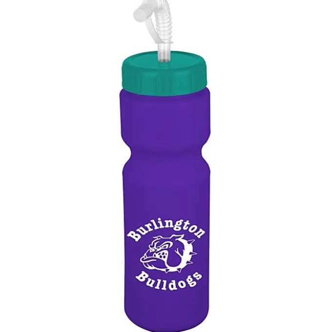Sport Bottle with Straw Lid - 28 oz - Colors