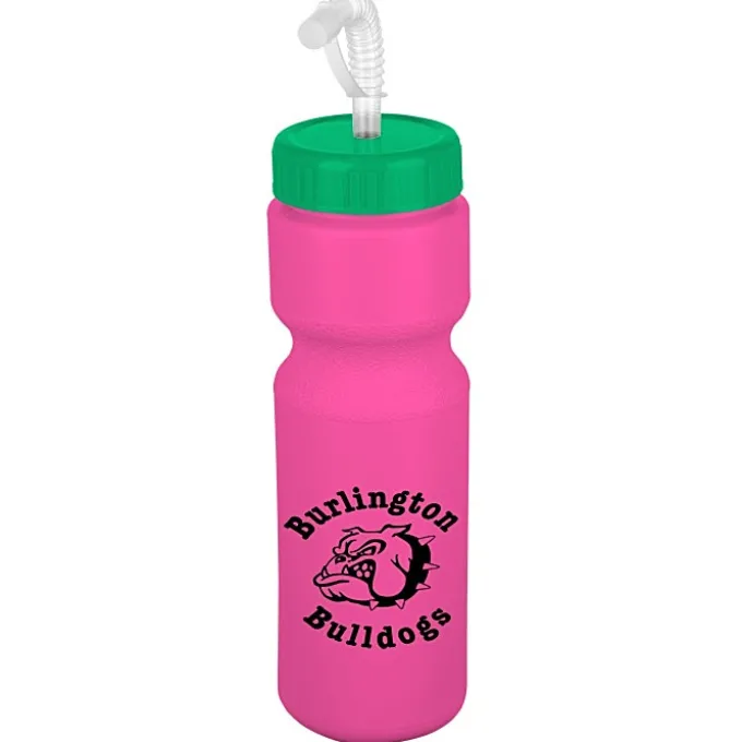 Sport Bottle with Straw Lid - 28 oz - Colors