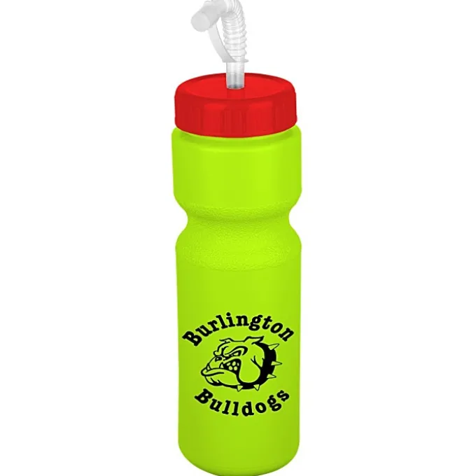 Sport Bottle with Straw Lid - 28 oz - Colors