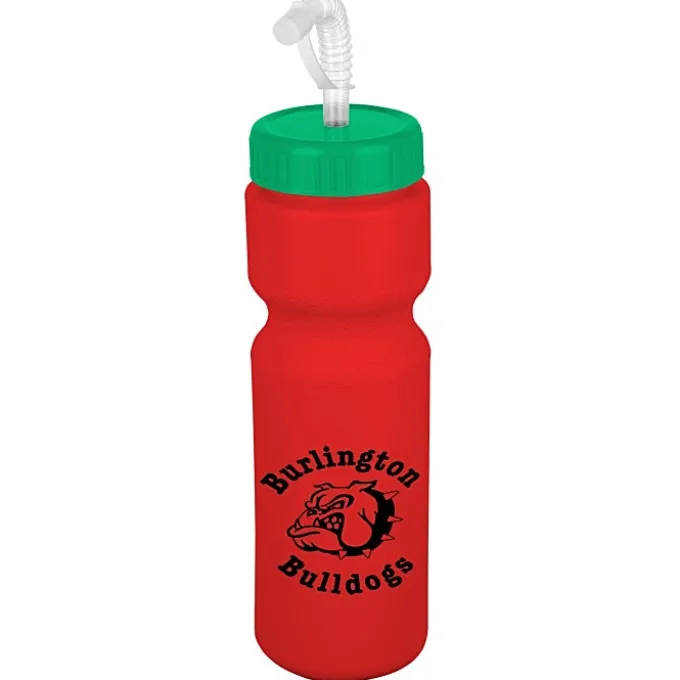Sport Bottle with Straw Lid - 28 oz - Colors