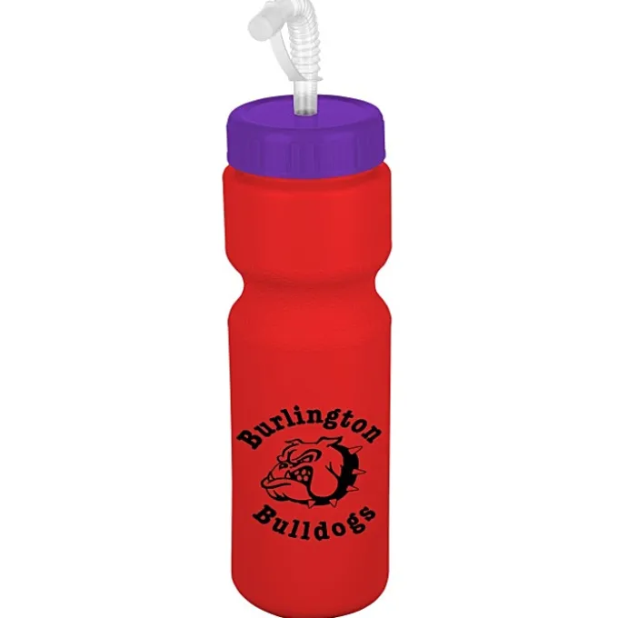 Sport Bottle with Straw Lid - 28 oz - Colors