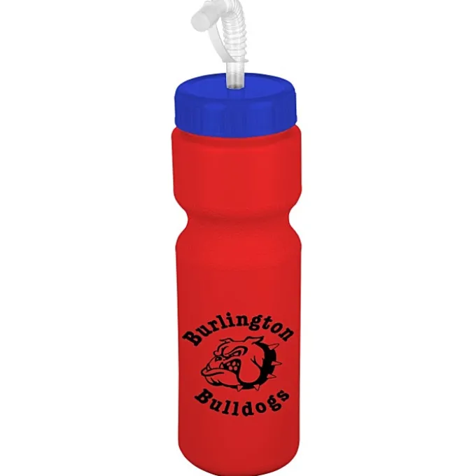 Sport Bottle with Straw Lid - 28 oz - Colors