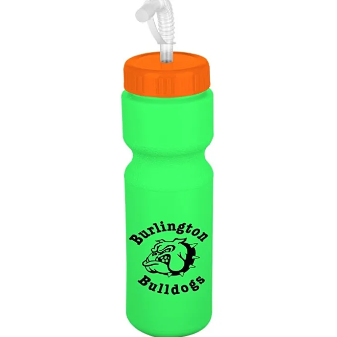 Sport Bottle with Straw Lid - 28 oz - Colors