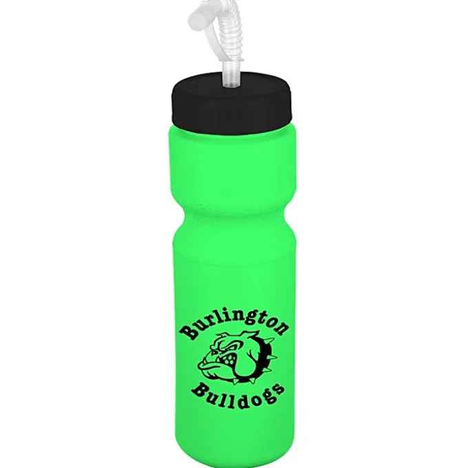 Sport Bottle with Straw Lid - 28 oz - Colors