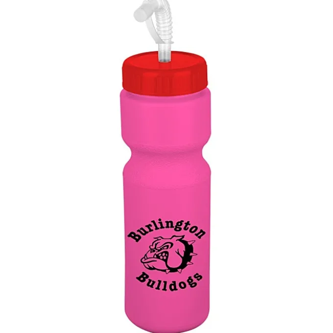 Sport Bottle with Straw Lid - 28 oz - Colors