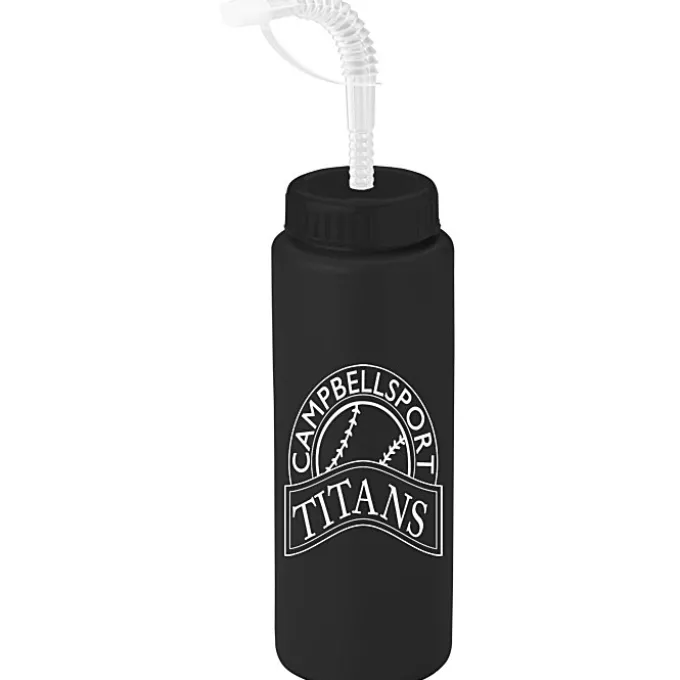 Sport Bottle with Straw Lid - 32 oz