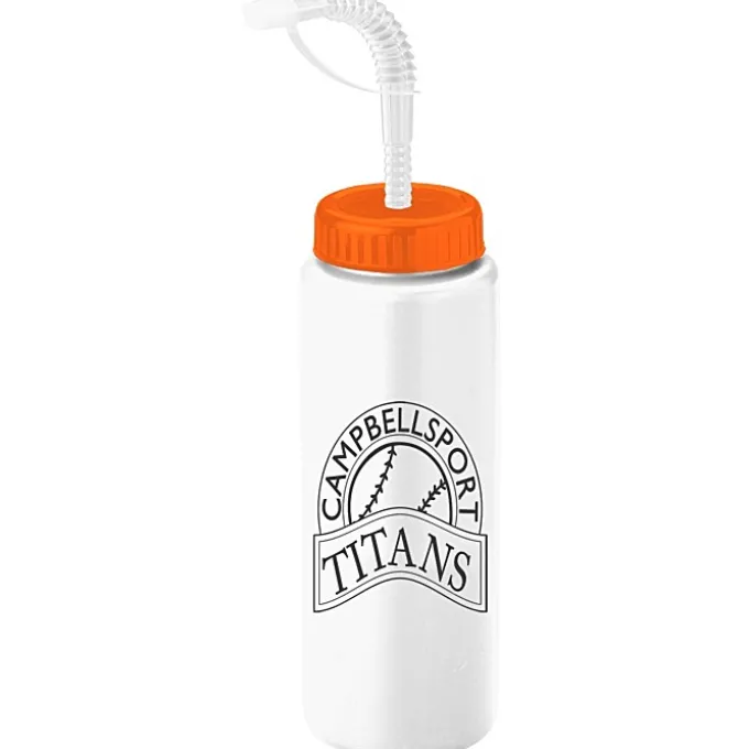 Sport Bottle with Straw Lid - 32 oz